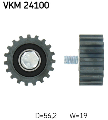SKF Umlenk-/Führungsrolle, Zahnriemen VKM 24100